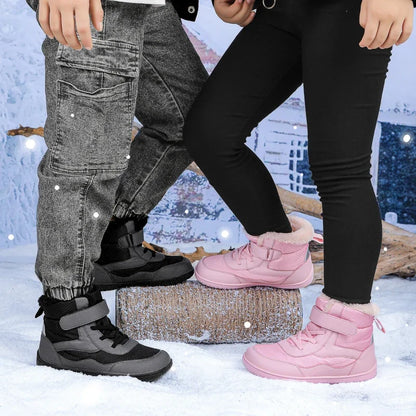 Kids Wide Toe Snow Boots – Waterproof Minimalist Shoes
