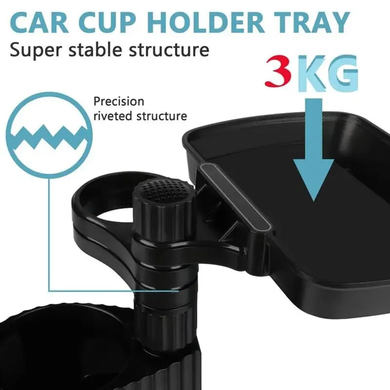 Car Cup Holder Expander Tray – Extra Space & Durable