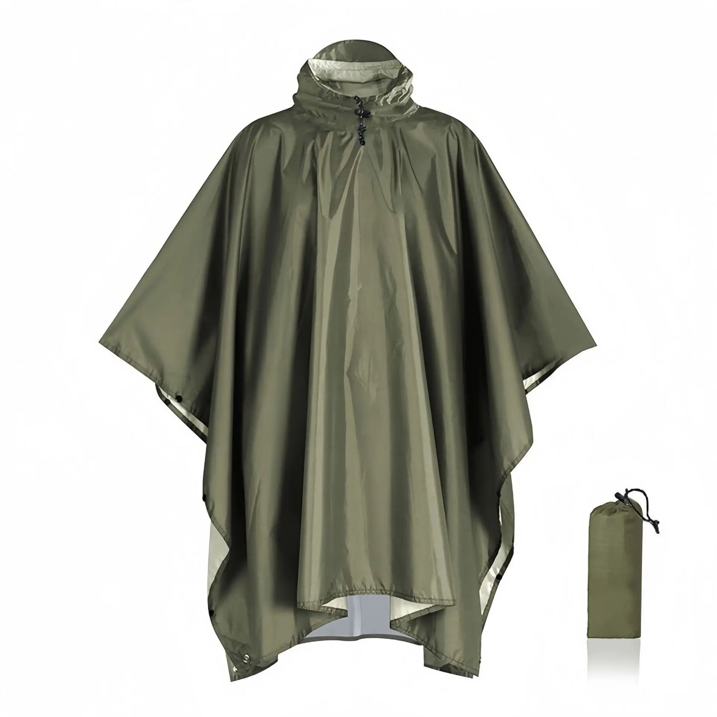 3-in-1 Waterproof Rain Poncho for Hiking & Travel