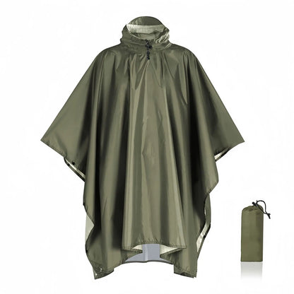 3-in-1 Waterproof Rain Poncho for Hiking & Travel