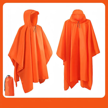 3-in-1 Waterproof Rain Poncho for Hiking & Travel