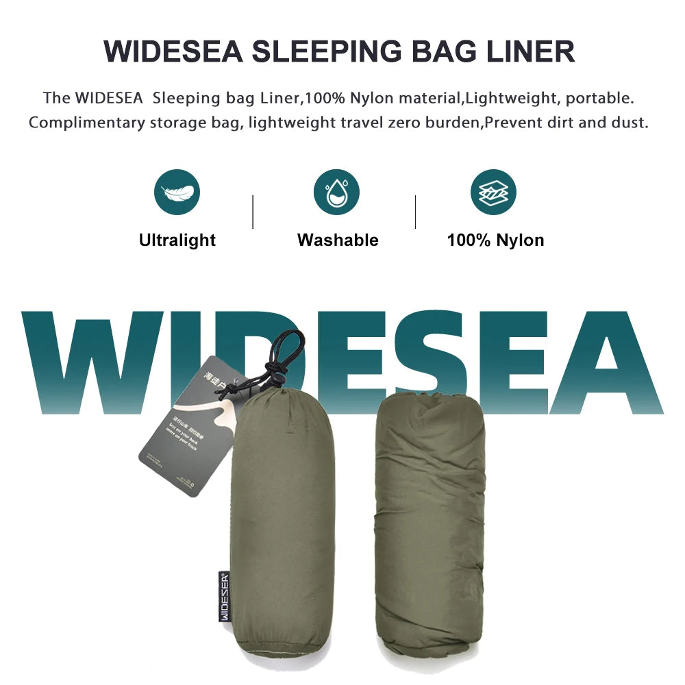 Ultralight Sleeping Bag Liner for Warmth & Clean Sleep