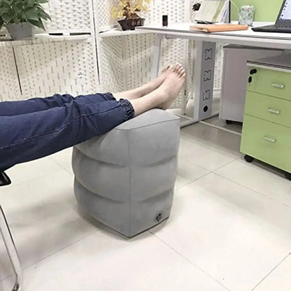 Inflatable Foot Rest Pillow for Travel Comfort