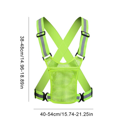 LED Reflective Running Vest – High Visibility Safety
