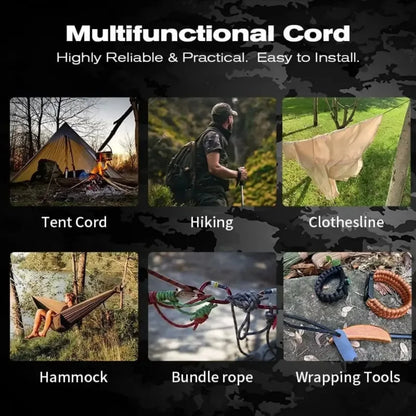 550 Paracord Rope – Heavy Duty Outdoor Survival Cord