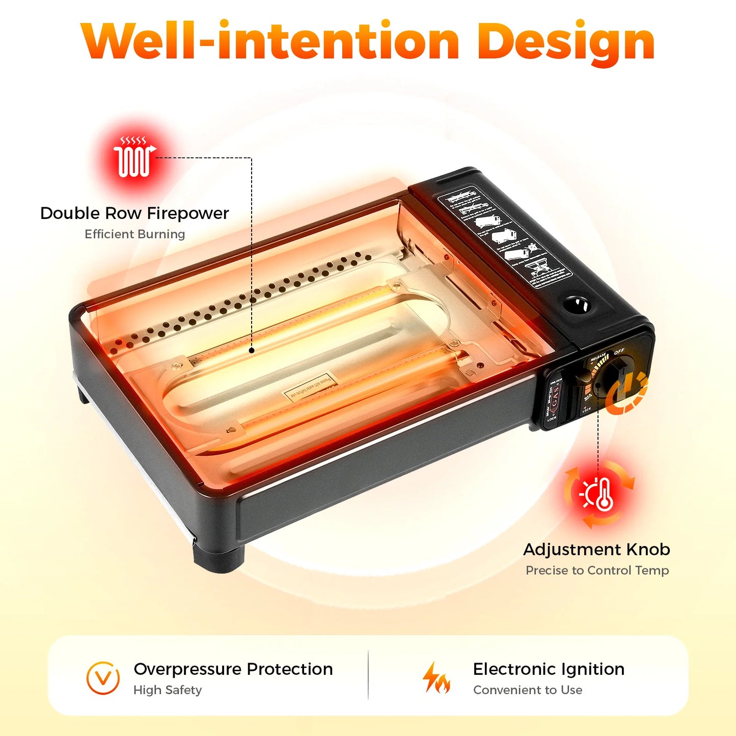 Portable Camping Grill Stove for Easy Outdoor Cooking