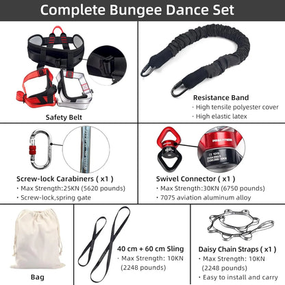 Bungee Fitness Set for Agility & Strength Training