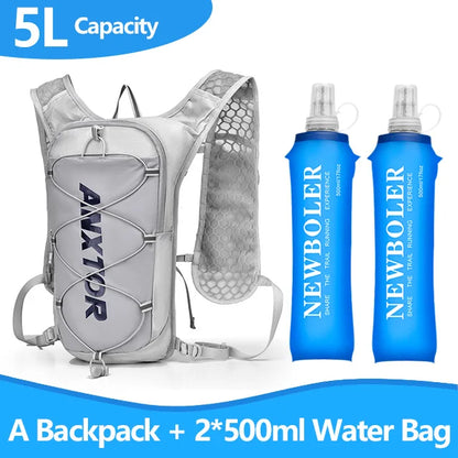 5L Running Hydration Backpack with Water Bag Pocket