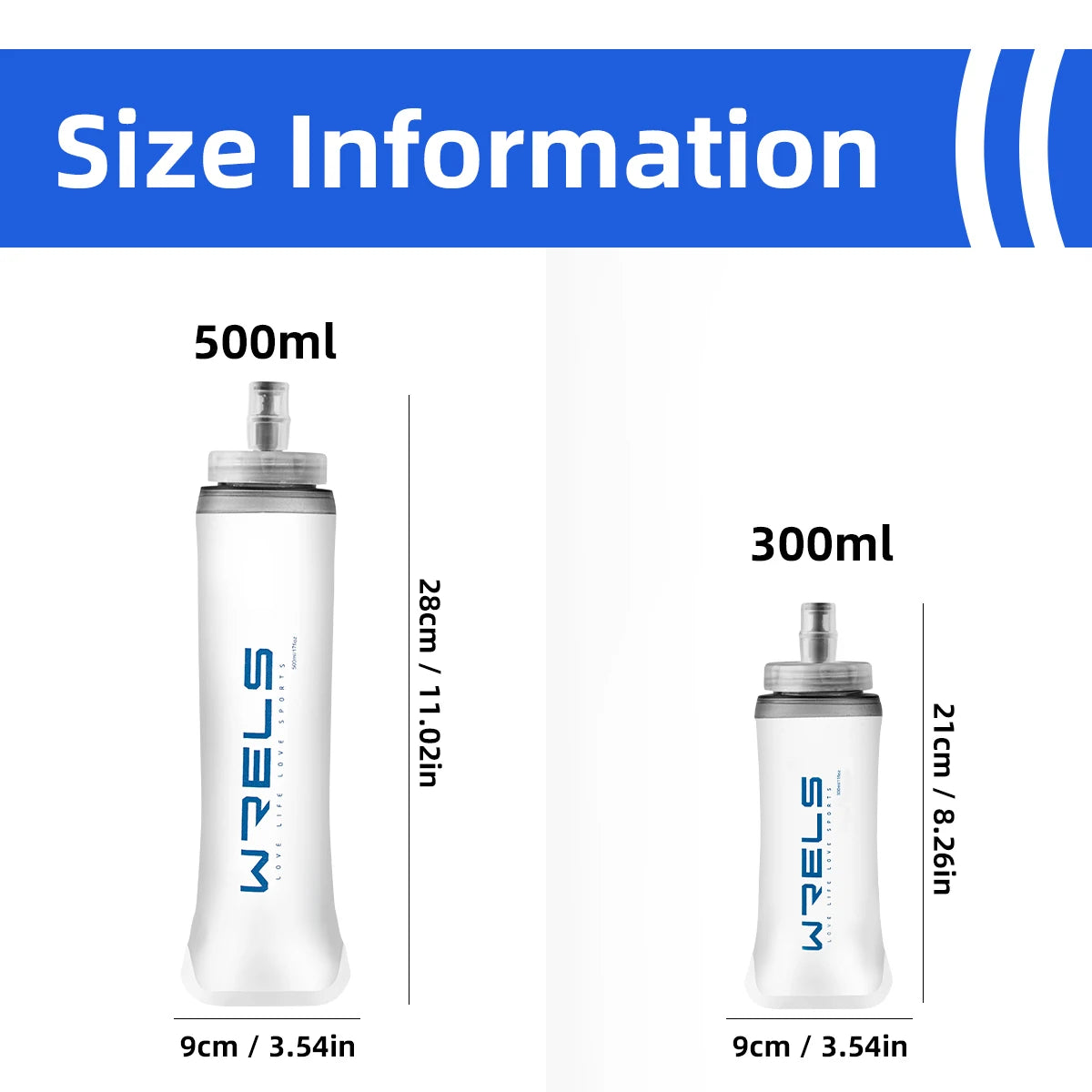 500ml Foldable Sports Water Bottle – Lightweight & Portable