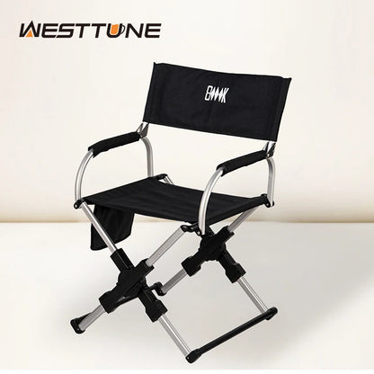 Folding Camping Chair with Back Support & Easy Carry