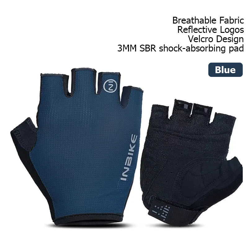 INBIKE Half Finger Cycling Gloves – Shock Absorption & Breathable