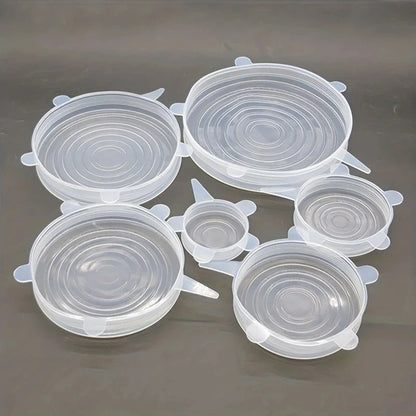 Silicone Stretch Lids Set – Reusable Food Saver Covers