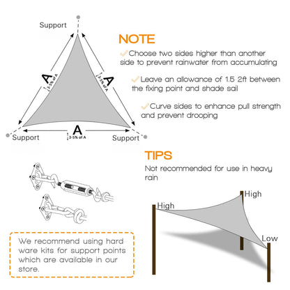 Waterproof Triangle Sun Shade Sail – Outdoor Garden Protection
