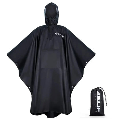 3-in-1 Military Rain Poncho for Camping & Hiking