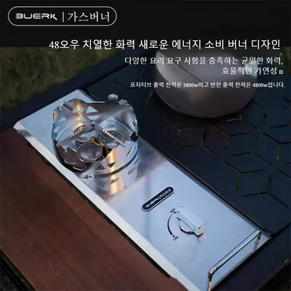 Half Unit IGT Outdoor Stove – Windproof & Portable BBQ