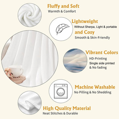 Flannel Blanket – Soft Warm Travel & Camping Throw
