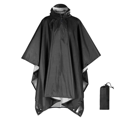 3-in-1 Military Rain Poncho for Camping & Hiking