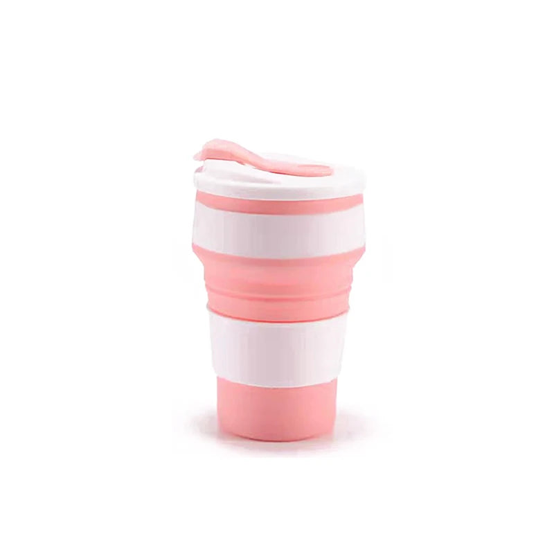 12oz Collapsible Silicone Cups – Portable Travel Mug