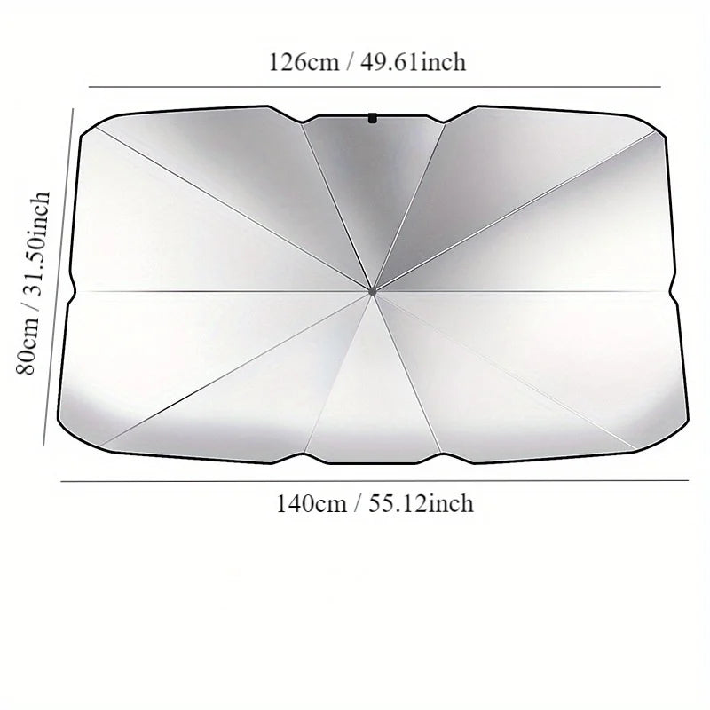 Car Sunshade – Retractable Windshield Heat Protection