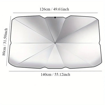 Car Sunshade – Retractable Windshield Heat Protection