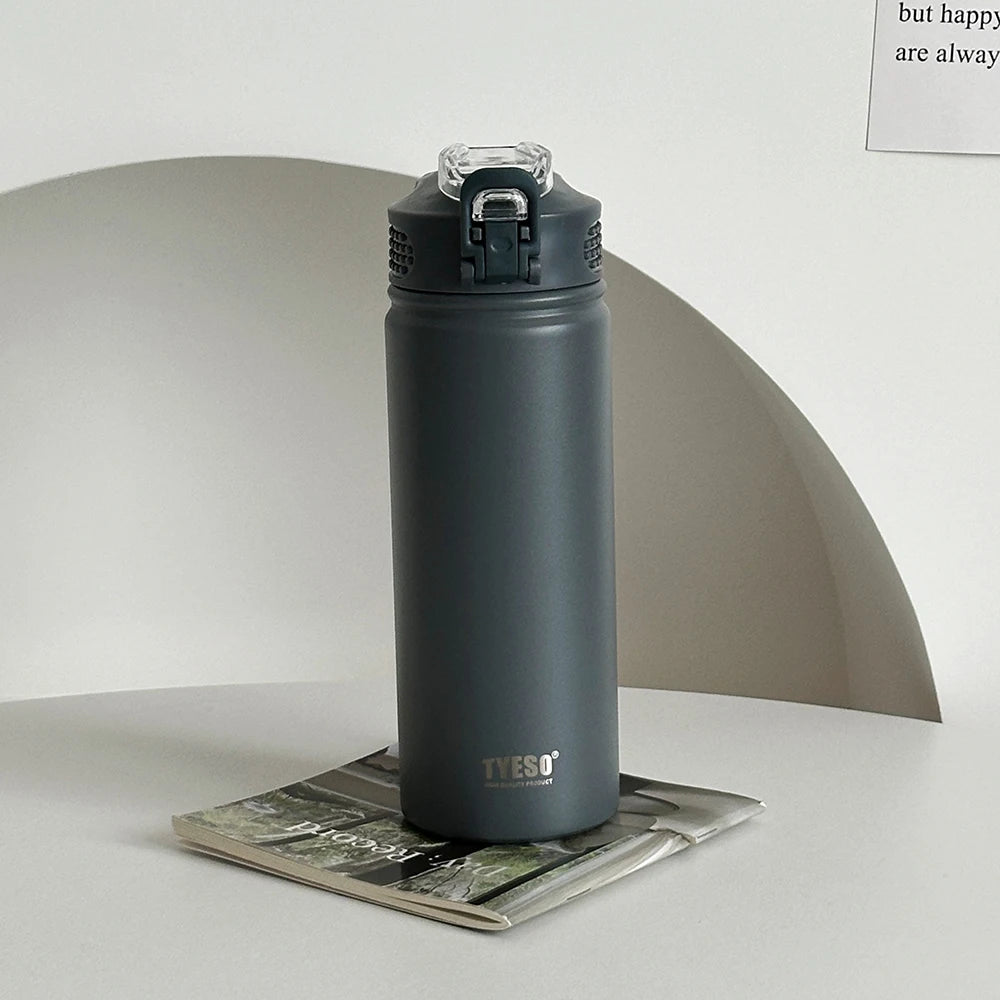 TYESO Stainless Steel Thermos Water Bottle – Keeps Drinks Hot & Cold