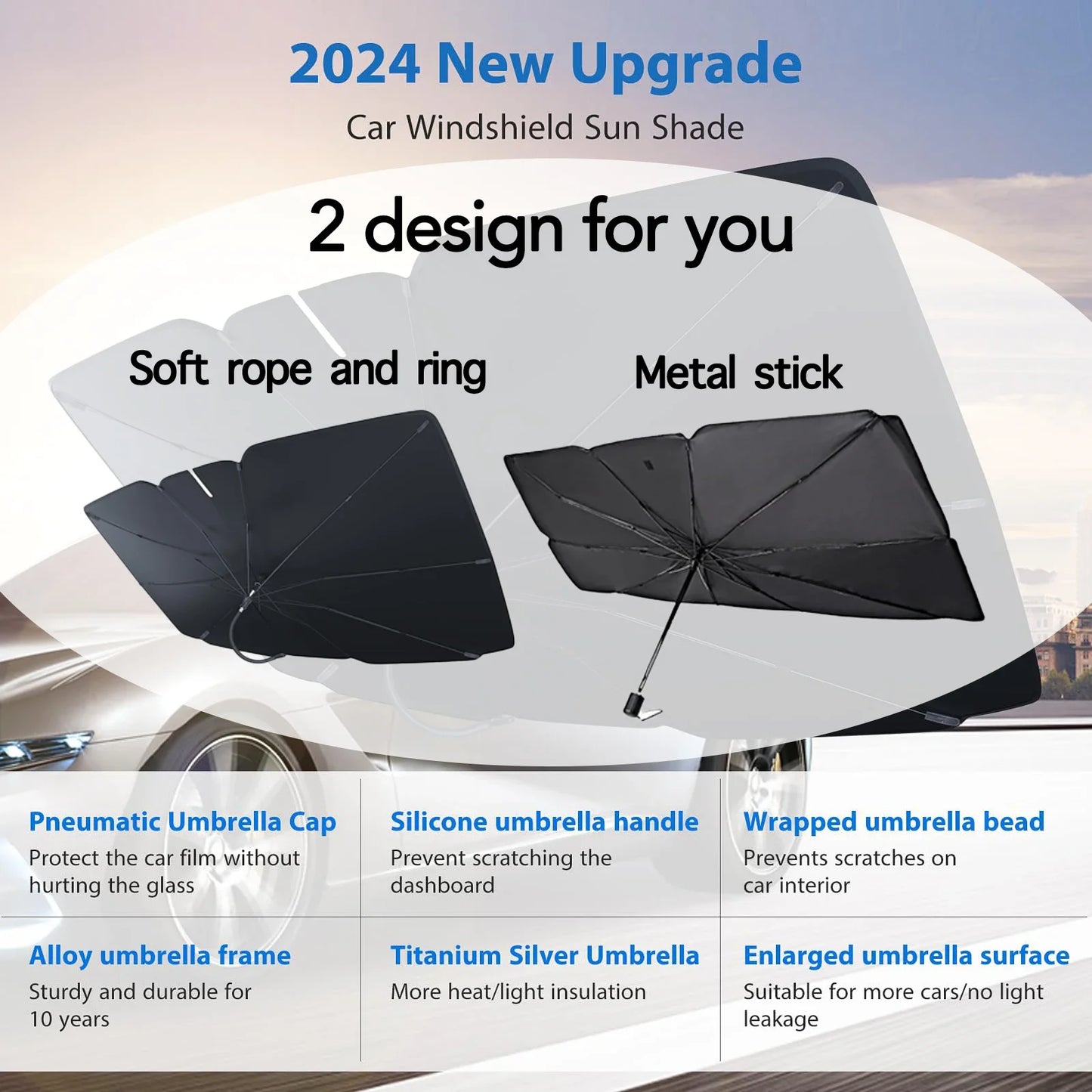 Foldable Car Windshield Sunshade – UV & Heat Block