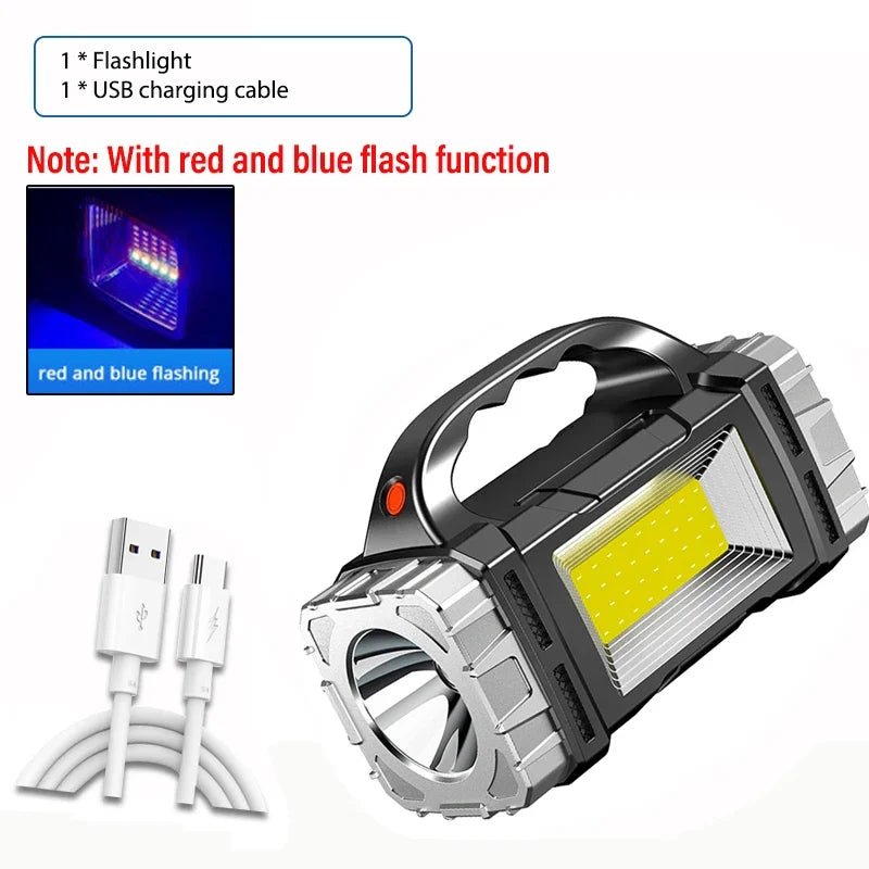 High Power LED Flashlight – Rechargeable Outdoor Light
