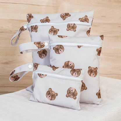 3PCS Waterproof Diaper Bags with Wet/Dry Storage