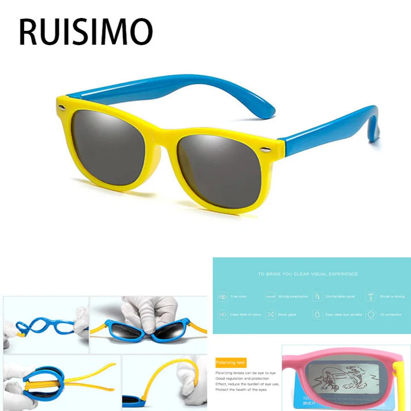 Kids Polarized Sunglasses – UV Protection & Flexible Fit