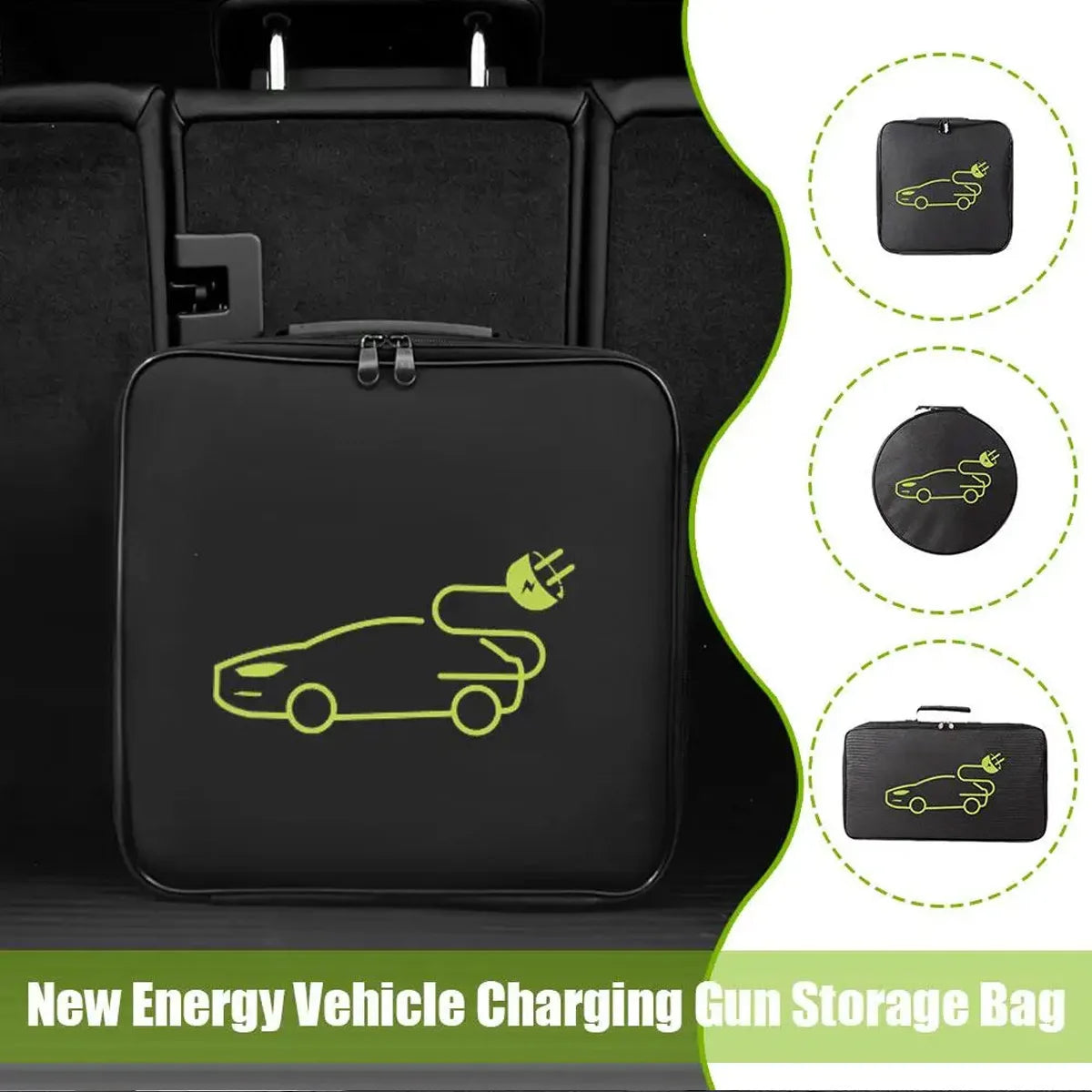 EV Charger Cable Storage Bag – Waterproof Fireproof Case