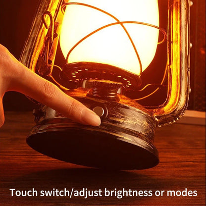 Retro LED Horse Lantern Rechargeable Camping Light