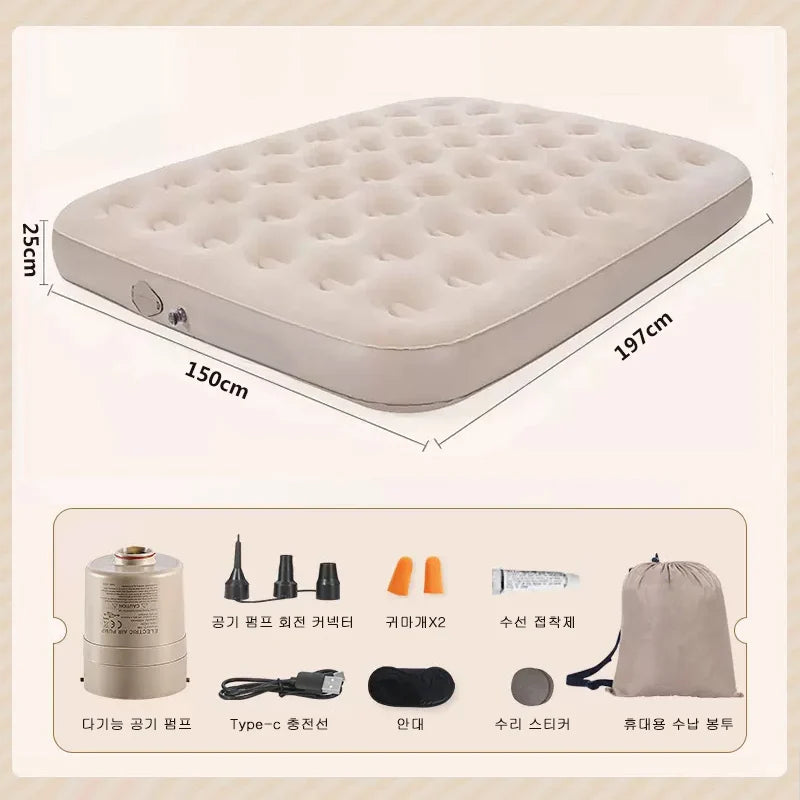 Inflatable Air Mattress Portable Comfort for Camping