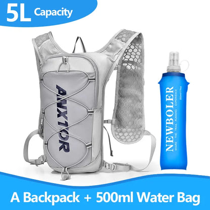 5L Running Hydration Backpack with Water Bag Pocket