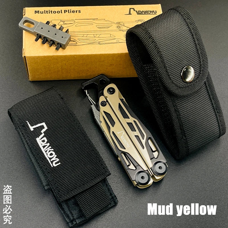 Camping Multitool Pliers with Emergency Whistle