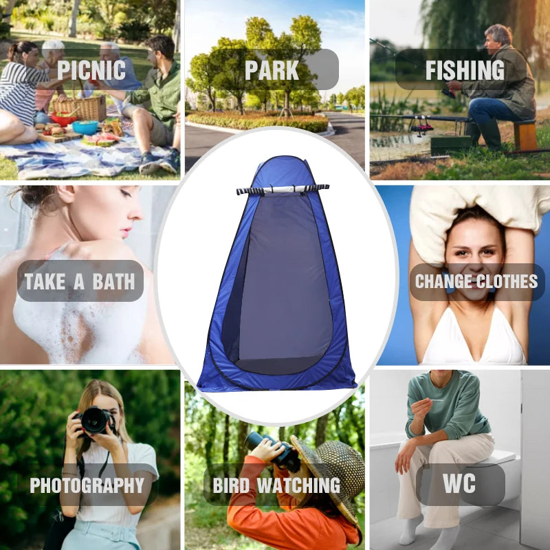 Pop-Up Camping Shower Tent Privacy Shelter Easy Setup