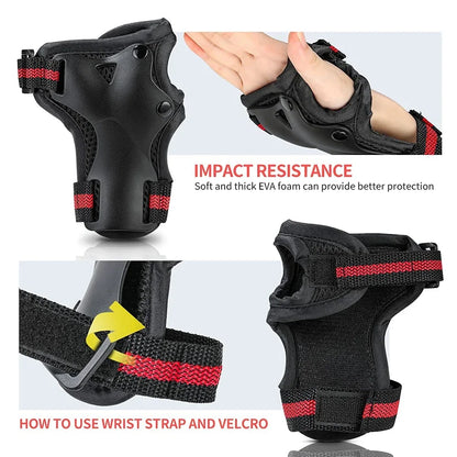 Kids Protective Gear Set – Knee, Elbow & Wrist Pads