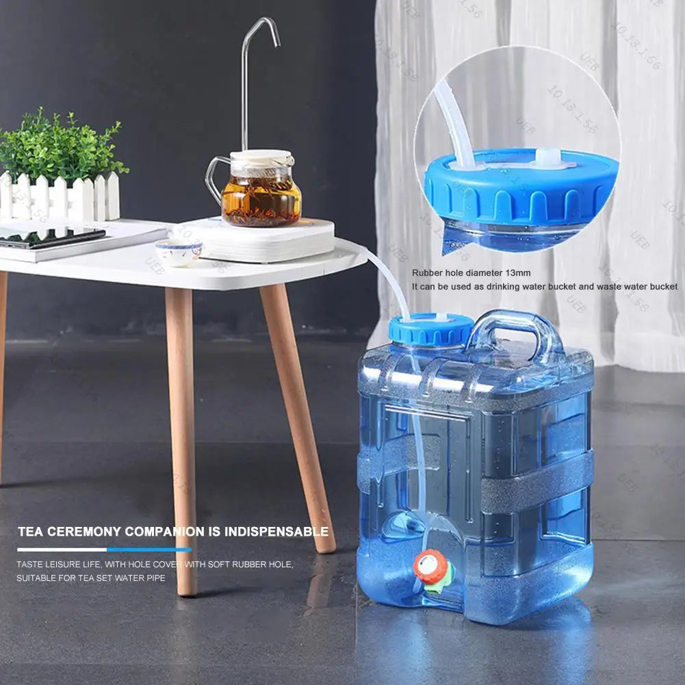 Camping Water Container with Faucet for Easy Storage