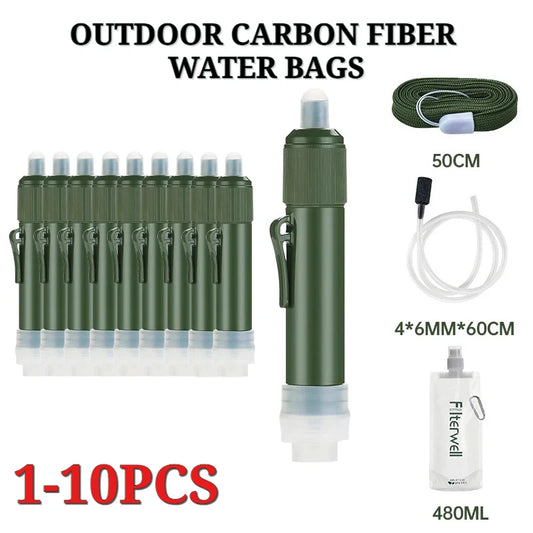 Mini Portable Water Filter Straw – Safe & Lightweight