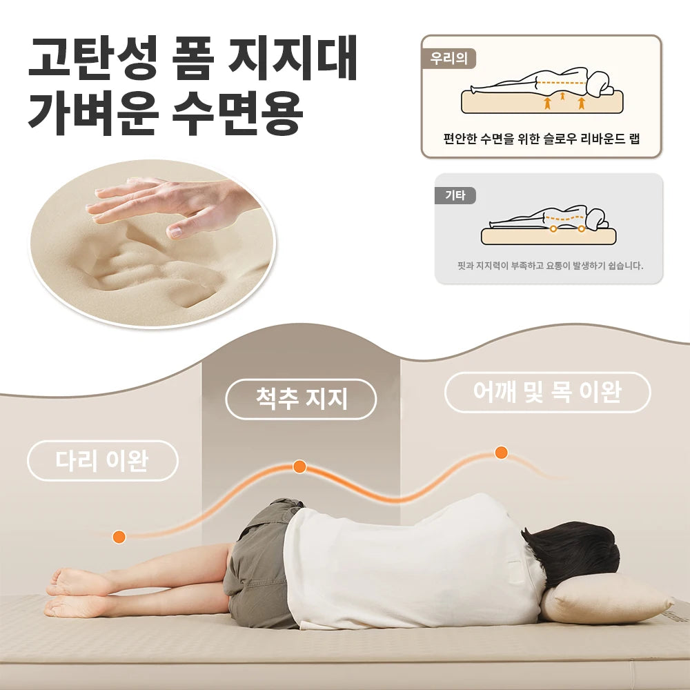 Self-Inflating Camping Air Mattress with Built-in Pump