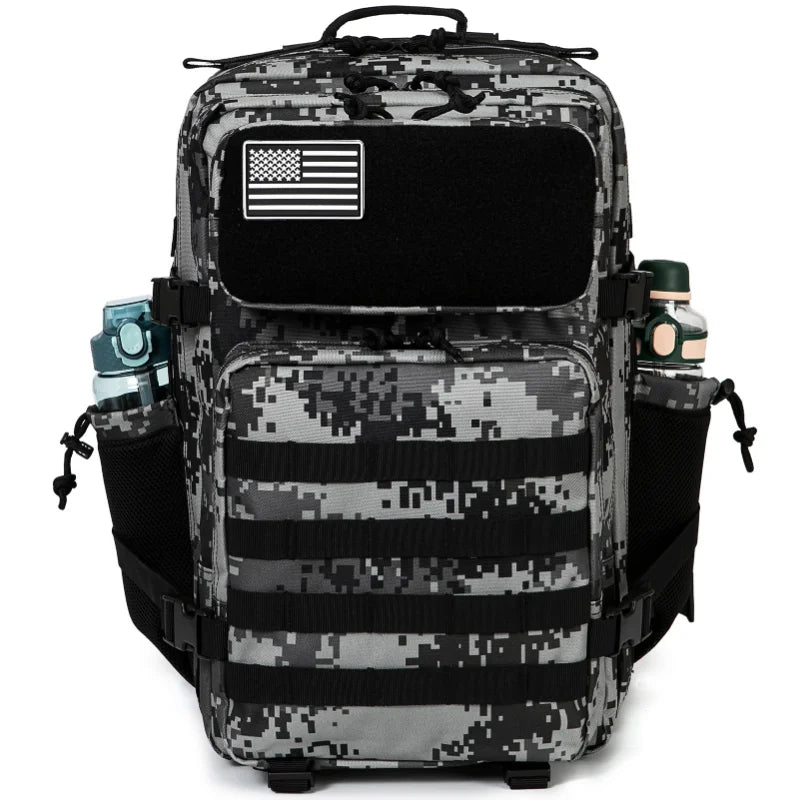 45L Tactical Hiking Backpack Durable MOLLE Storage