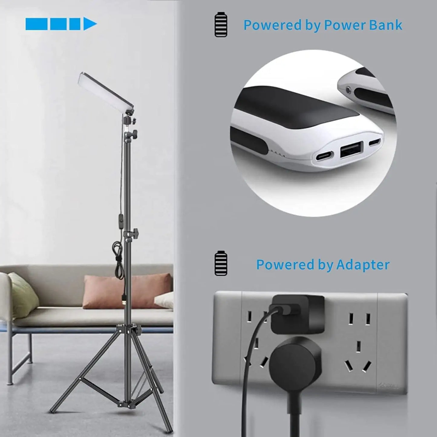 1680 Lumen Portable LED Camping Light with Adjustable Tripod
