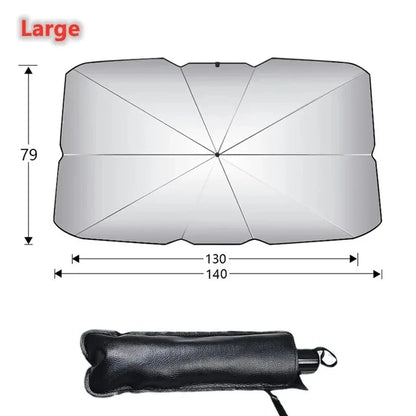 Car Sunshade Umbrella – Foldable Heat & UV Protection
