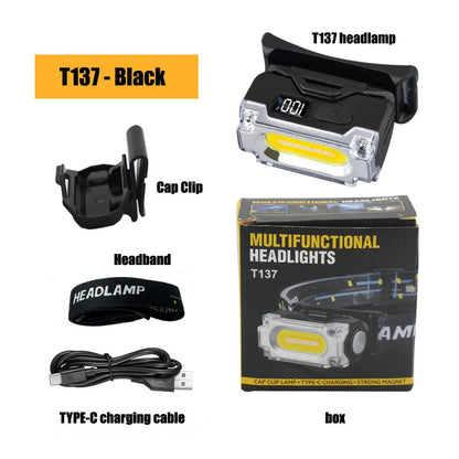Super Bright Magnetic Headlamp with 3 Light Modes
