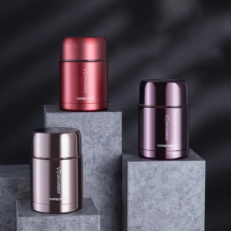 Stainless Steel Food Thermos Keeps Meals Hot & Fresh
