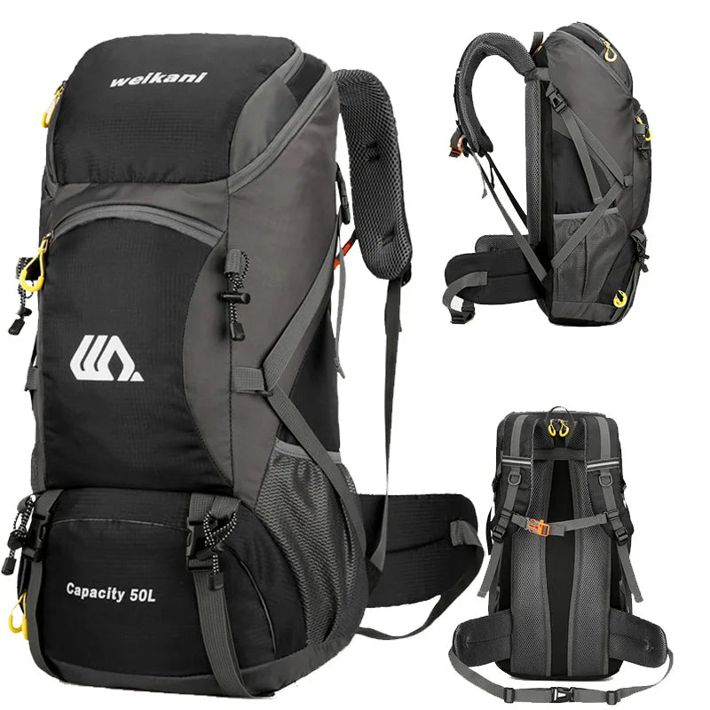 50L Hiking Backpack Waterproof Large Capacity Travel