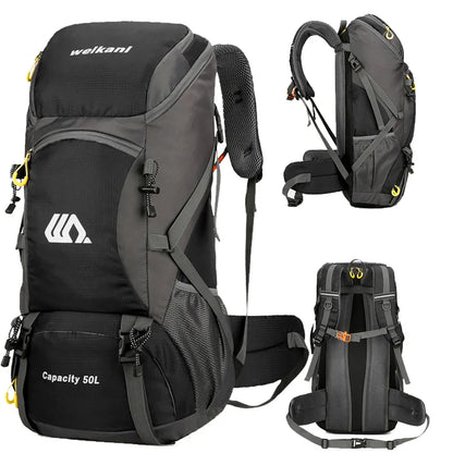50L Hiking Backpack Waterproof Large Capacity Travel