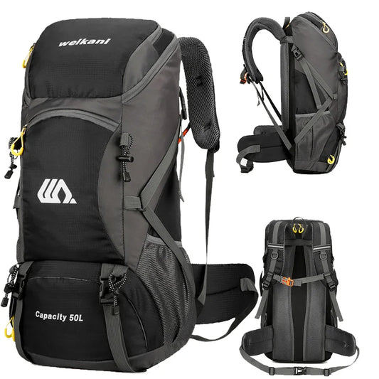 50L Hiking Backpack Waterproof Large Capacity Travel