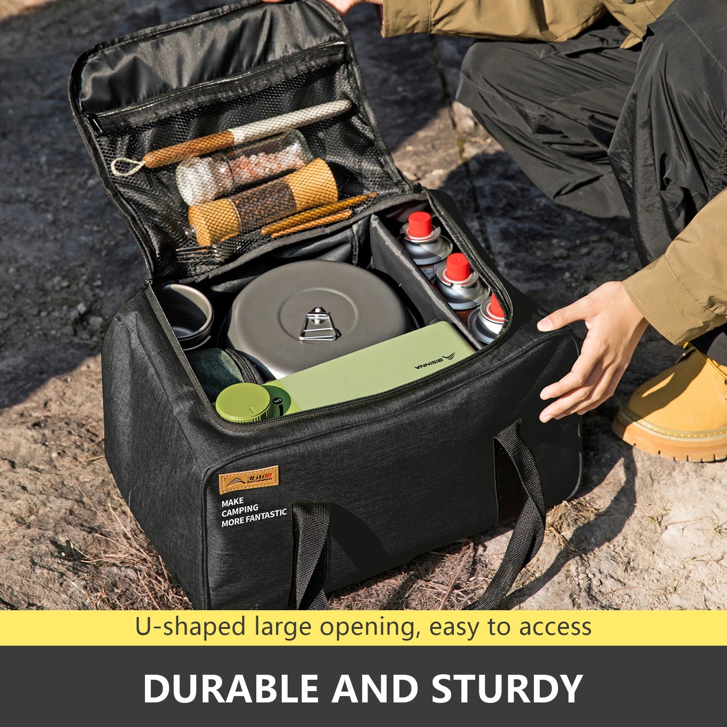 Camping Stove Storage Bag Foldable Gear Organizer