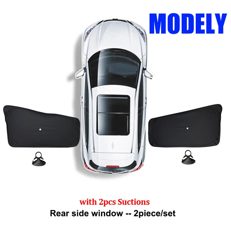 Tesla Model 3 & Y Sunshade – UV Protection & Privacy