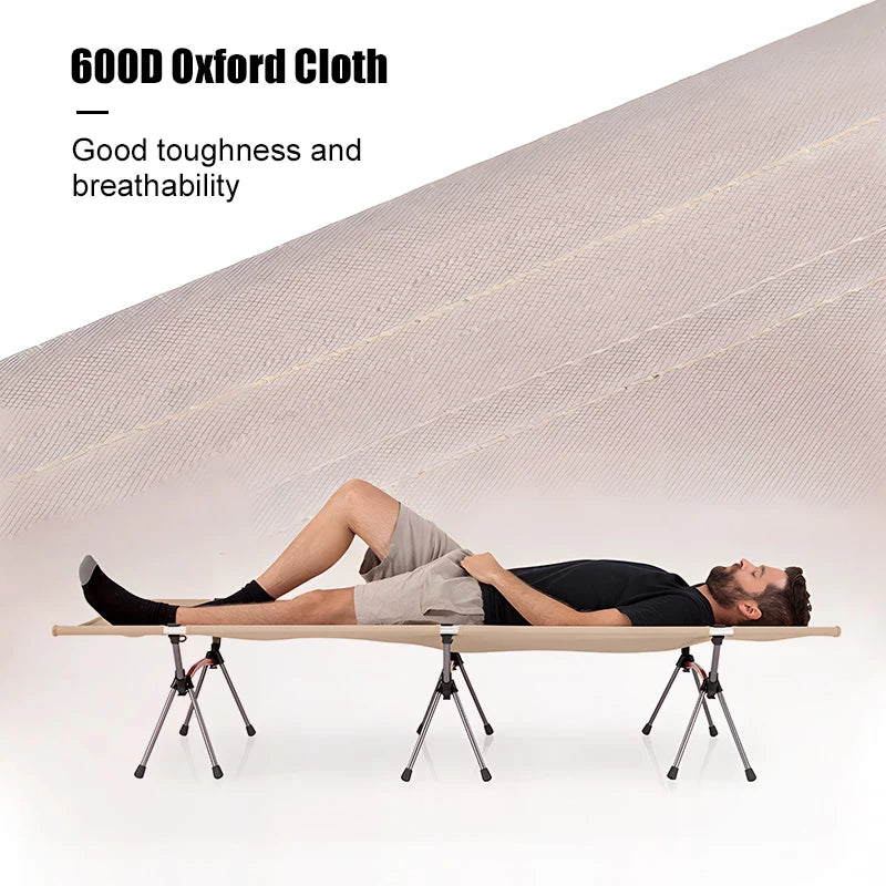Camping Cot Ultralight Folding Bed for Elevated Comfort